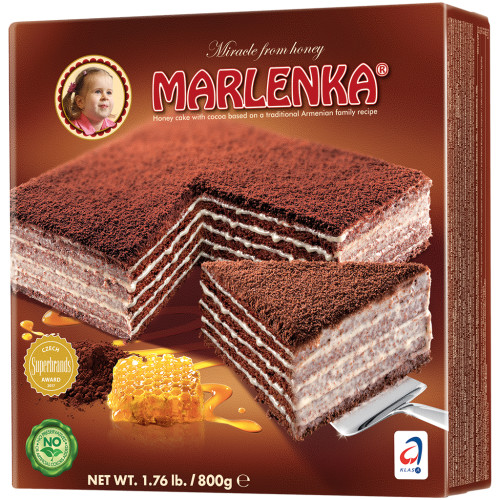 Milchkakao-Torte "Marlenka" nach einer altarmenischen Honigrezeptur tiefgefroren