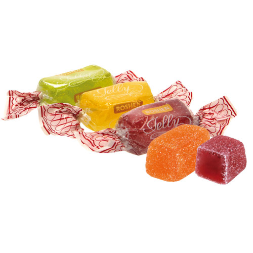 Geleekonfektmischung "Jelly" mit Apfel-, Erdbeer-, Himbeer-, Zitronen- Orangen- und Birnengeschmack/lose